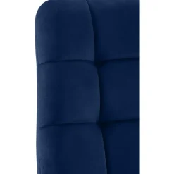 CLP Eetkamerstoel Antibes zwart Frame - Fluweel - donkerblauw