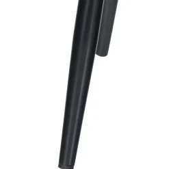 Eetkamerstoelen-CLP Eetkamerstoel Antibes zwart Frame - Fluweel - bruin
