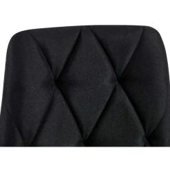CLP Eetkamerstoel Clairton zwart Frame - Stof - zwart