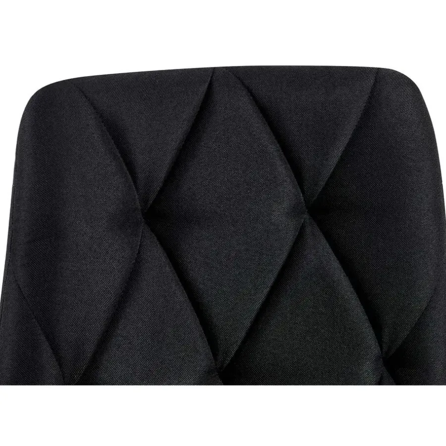 CLP Eetkamerstoel Clairton zwart Frame - Stof - zwart