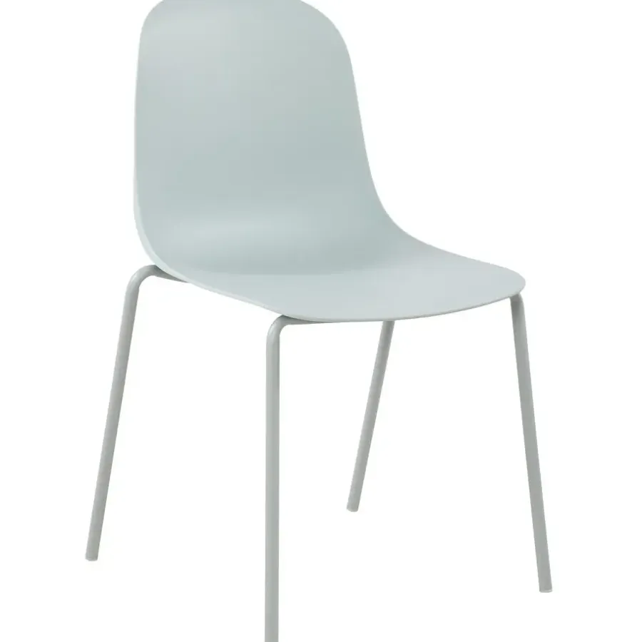 Eetkamerstoelen-CLP Eetkamerstoel Hardin Kunststof - turkis