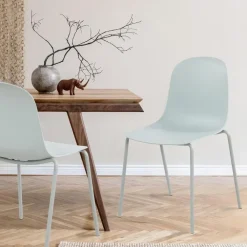 Eetkamerstoelen-CLP Eetkamerstoel Hardin Kunststof - turkis