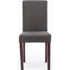 CLP Eetkamerstoel Ina cappuccino Frame - Stof - donkergrijs