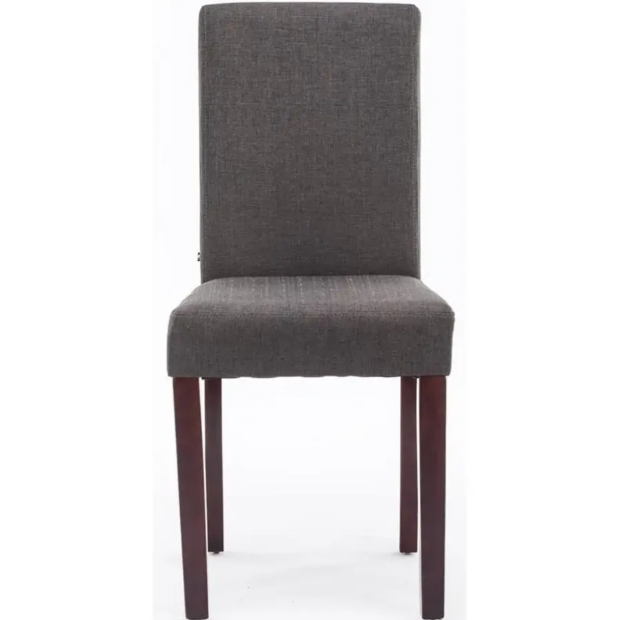CLP Eetkamerstoel Ina cappuccino Frame - Stof - donkergrijs