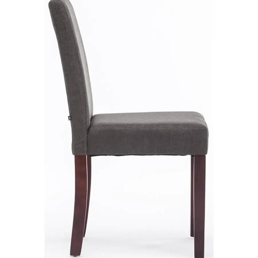 CLP Eetkamerstoel Ina cappuccino Frame - Stof - donkergrijs