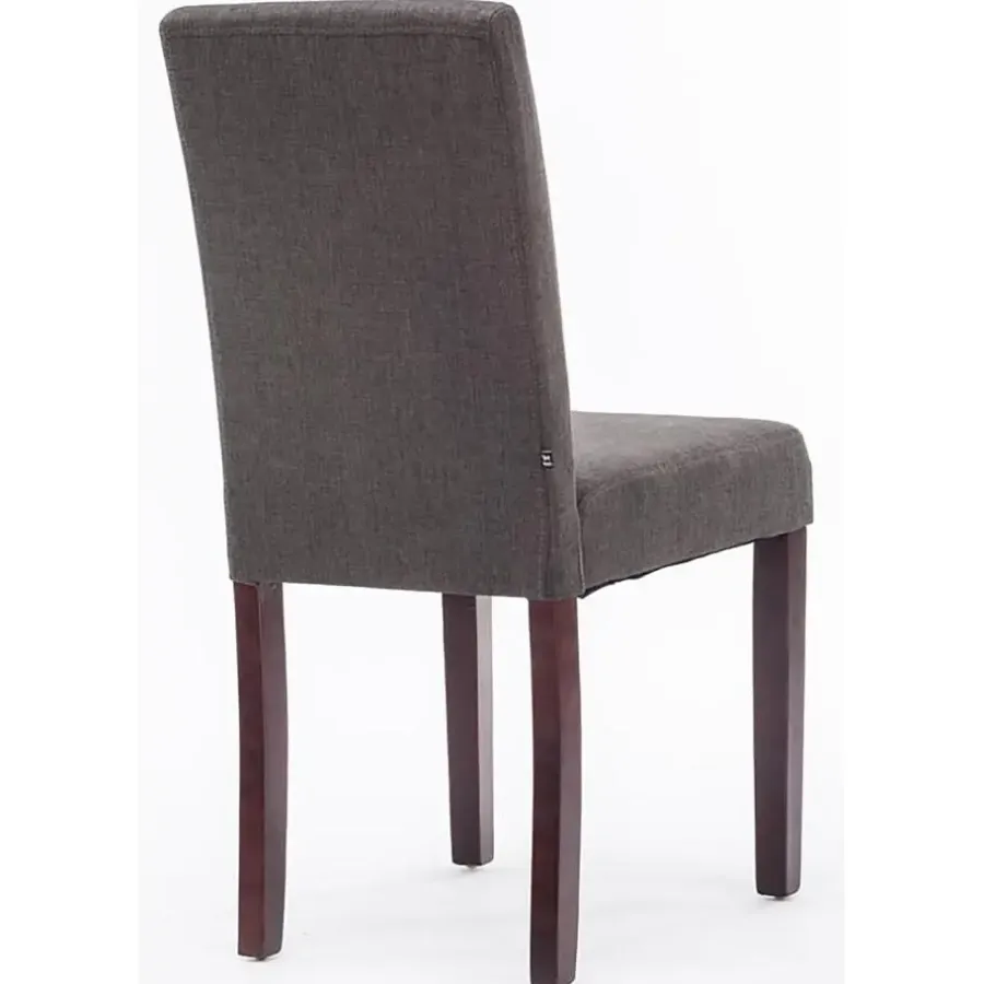 CLP Eetkamerstoel Ina cappuccino Frame - Stof - donkergrijs
