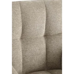 CLP Eetkamerstoel Jonah zwart Frame - Stof - taupe