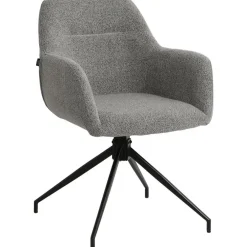 Eetkamerstoelen-CLP Eetkamerstoel Merlinda Stof - grijs