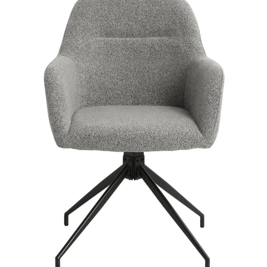 Eetkamerstoelen-CLP Eetkamerstoel Merlinda Stof - grijs