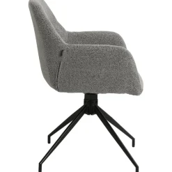 Eetkamerstoelen-CLP Eetkamerstoel Merlinda Stof - grijs