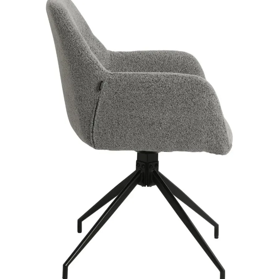 Eetkamerstoelen-CLP Eetkamerstoel Merlinda Stof - grijs