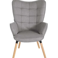 Fauteuils-CLP Fauteuil Garding natura Frame - Stof - grijs