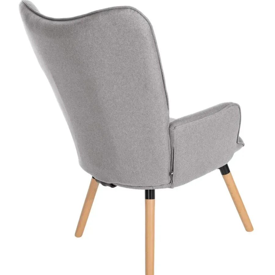 Fauteuils-CLP Fauteuil Garding natura Frame - Stof - grijs