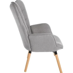 Fauteuils-CLP Fauteuil Garding natura Frame - Stof - grijs