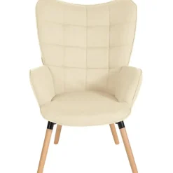 CLP Fauteuil Garding natura Frame - Stof - creme