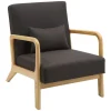 Fauteuils-CLP Fauteuil Hibbing natura Frame - Hout - bruin