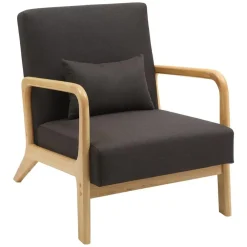 Fauteuils-CLP Fauteuil Hibbing natura Frame - Hout - bruin