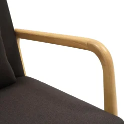 Fauteuils-CLP Fauteuil Hibbing natura Frame - Hout - bruin