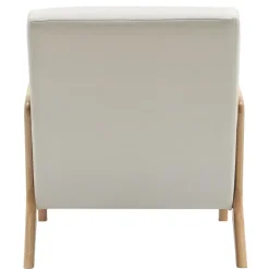 CLP Fauteuil Hibbing natura Frame - Hout - creme