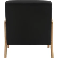 Fauteuils-CLP Fauteuil Hibbing natura Frame - Hout - zwart