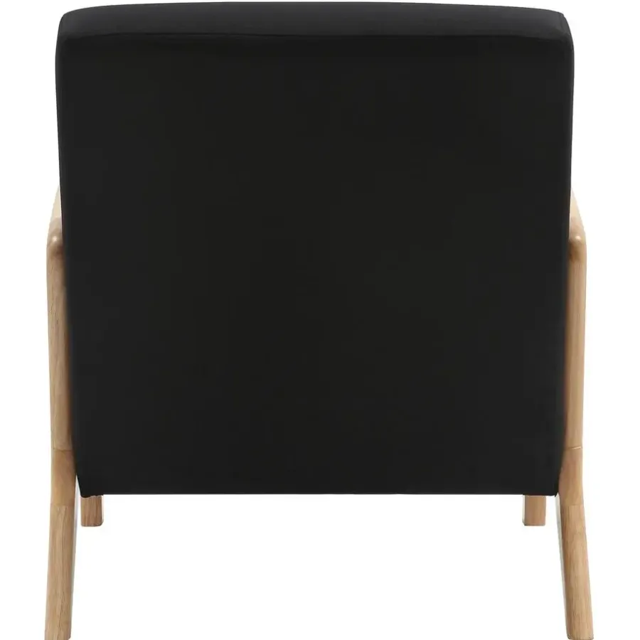 Fauteuils-CLP Fauteuil Hibbing natura Frame - Hout - zwart