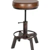 CLP Hocker Destin Kunstleer - bronzen