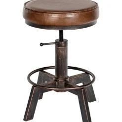 CLP Hocker Destin Kunstleer - bronzen