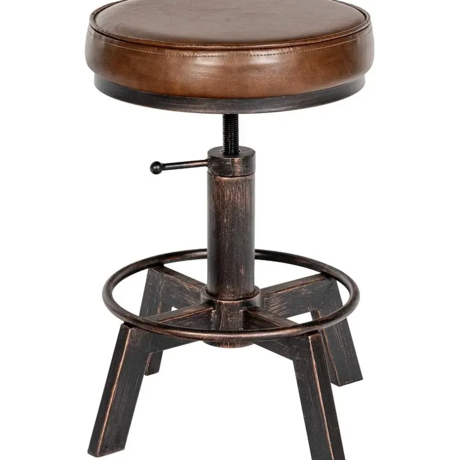 CLP Hocker Destin Kunstleer - bronzen