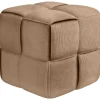 CLP Hocker Forinta Ribstof - taupe