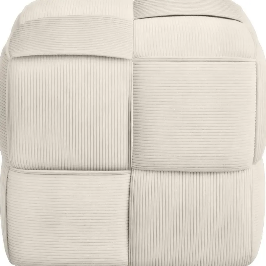 CLP Hocker Forinta Ribstof - creme
