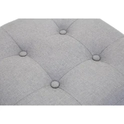 CLP Hocker Pharao antiek licht Frame - Stof - licht grijs