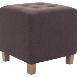 Hockers En Voetenbanken-CLP Hocker Pharao antiek licht Frame - Stof - bruin
