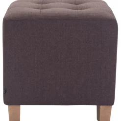 Hockers En Voetenbanken-CLP Hocker Pharao antiek licht Frame - Stof - bruin