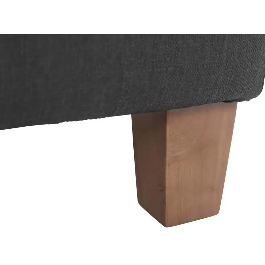 Hockers En Voetenbanken-CLP Hocker Pharao antiek licht Frame - Stof - donkergrijs