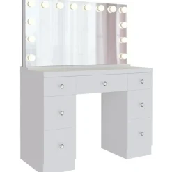 CLP Kaptafel Lerona wit Frame - Hout - wit