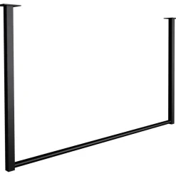 Kledingopbergers|Kledingrekken-CLP Kledingrek Fenton 60x100x7 cm - zwart