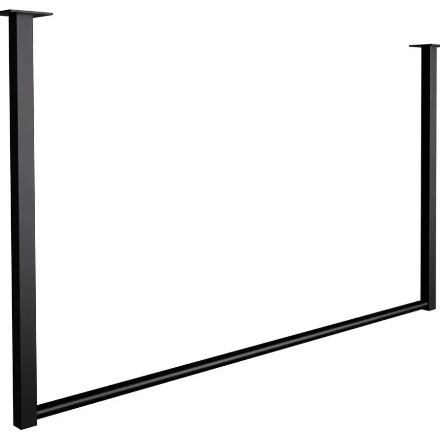 Kledingopbergers|Kledingrekken-CLP Kledingrek Fenton 60x100x7 cm - zwart