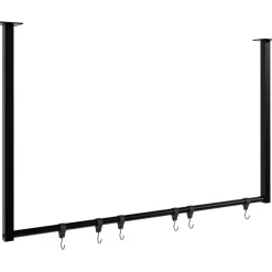 Kledingrekken|Kledingrekken-CLP Kledingrek Fenton 60x100x7 cm - zwart