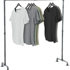CLP Kledingrek Jersey 150x150x55 cm - zilver
