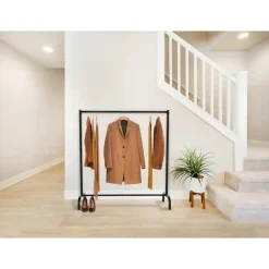 Kledingopbergers|Kledingrekken-CLP Kledingrek Lara 120x120x38 cm - zwart