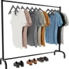 Kledingrekken|Kledingrekken-CLP Kledingrek Lara 120x150x38 cm - zwart