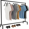 CLP Kledingrek Melva 120x150x38 cm - zwart