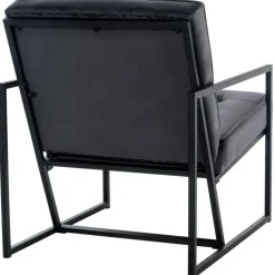 Fauteuils-CLP Lounger Avon zwart Frame - Fluweel - grijs