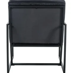 Fauteuils-CLP Lounger Avon zwart Frame - Fluweel - grijs