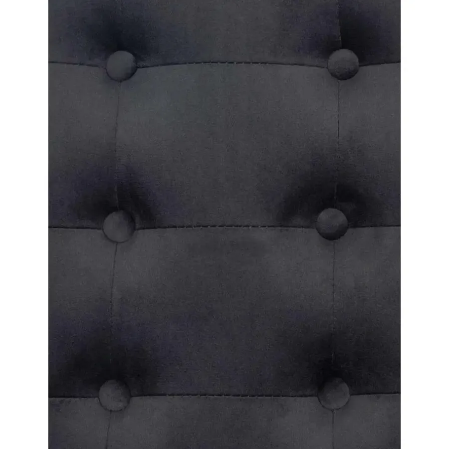 Fauteuils-CLP Lounger Avon zwart Frame - Fluweel - grijs