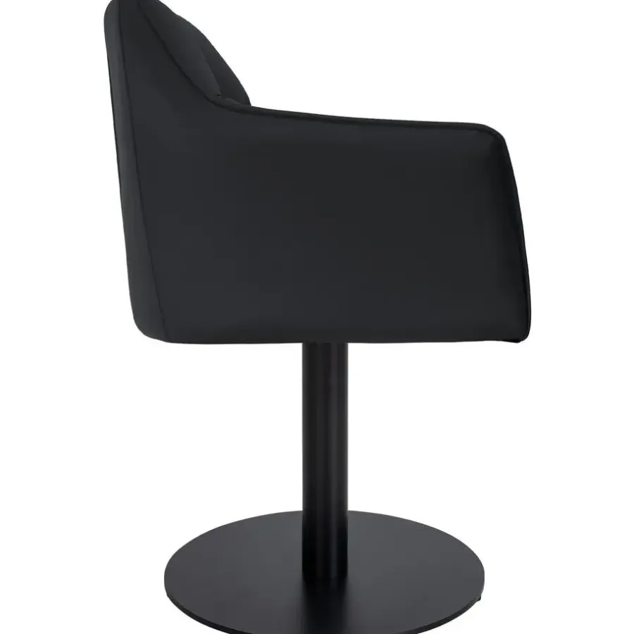 Barkrukken-CLP Lounger Damaso zwart Frame - Kunstleer - zwart