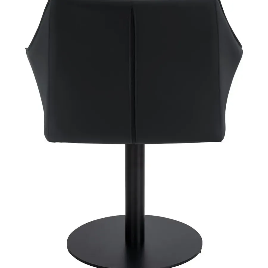 Barkrukken-CLP Lounger Damaso zwart Frame - Kunstleer - zwart