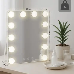 Spiegels-CLP Make-up spiegel Balian Glas - wit