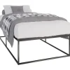 CLP Metalen bed Scala 200x100x46 cm - Zwart