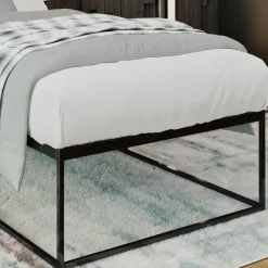 CLP Metalen bed Scala 200x100x46 cm - Zwart